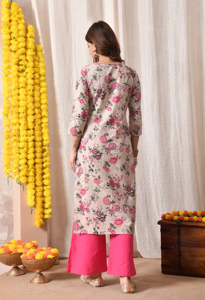 Shopsy BKApparels Women Embroidered Straight Kurta - Image 3