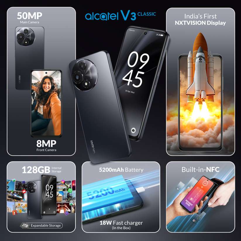 Alcatel V3 Classic 5G (128 GB Storage, 6 GB RAM) Online at Best Price On Shopsy.in - Image 3