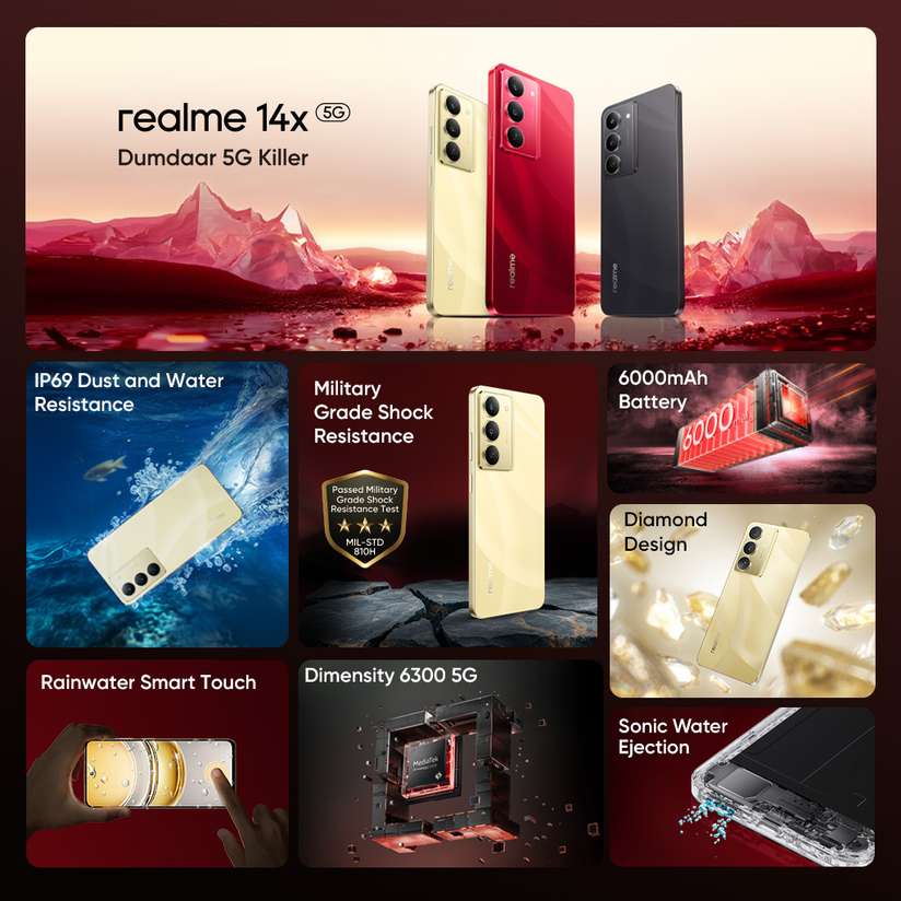 Shopsy realme 14x 5G 128GB 8GB RAM Pack of 14 · 5 g (70 g total) - Image 5