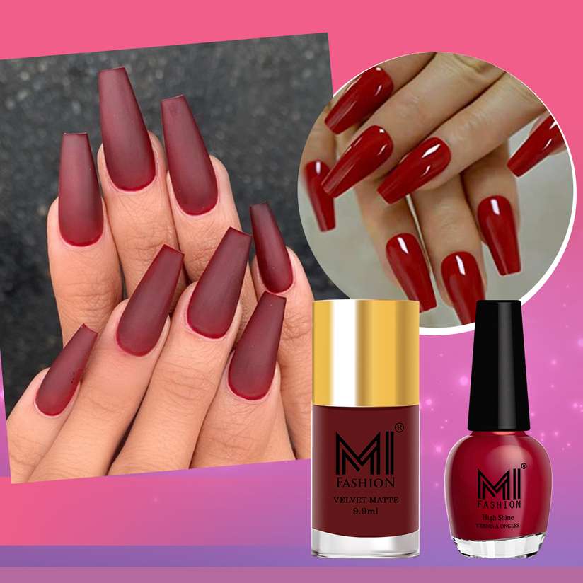 MI FASHION Shimmer and Sheer A Bright and Neutral Matte Nail