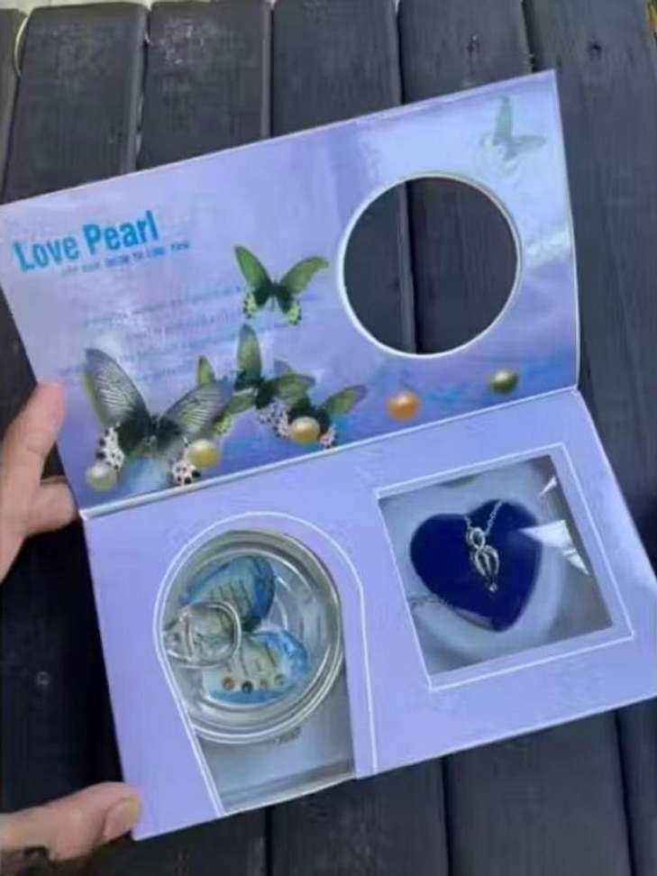 Shopsy Rgulus Love Pearl Gift Set with Rhodium Alloy Locket - Image 2