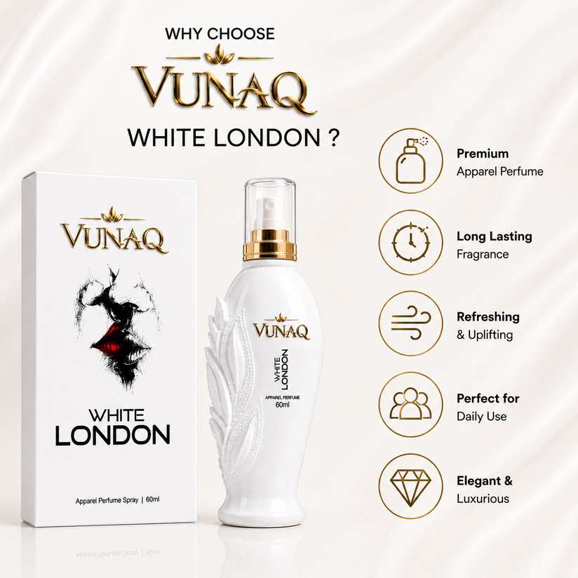 Shopsy VUNAQ White London Perfume Spray 60ml Unisex Eau de Parfum - Image 7