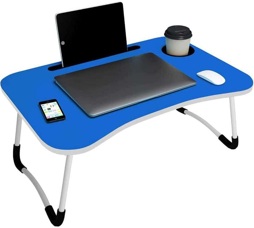 hasraj export shopsy blue study table Wood Portable Laptop Table