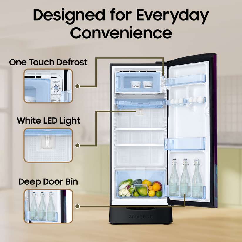 Shopsy Samsung 183L Direct Cool Single Door Refrigerator 4 Star - Image 8
