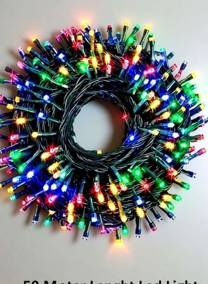 Aj Enterprises 400 LEDs 50.8 m Multicolor Color Changing, Flickering, Steady String Rice Lights Price in India - Buy Aj Enterprises 400 LEDs 50.8 m Multicolor Color Changing, Flickering, Steady String Rice Lights online at Shopsy.in - Image 7