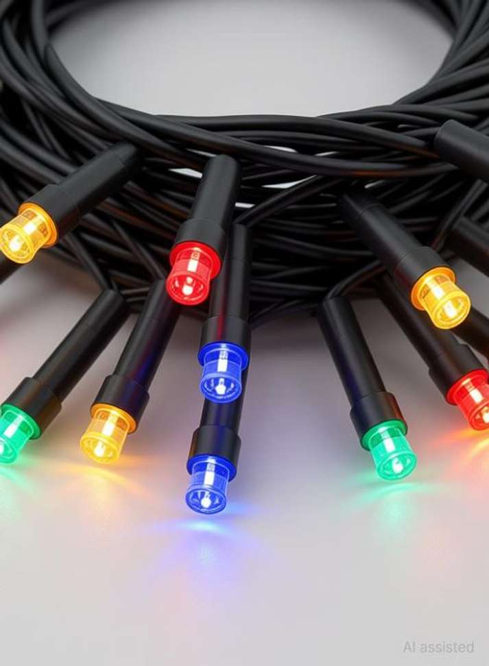 Aj Enterprises 400 LEDs 50.8 m Multicolor Color Changing, Flickering, Steady String Rice Lights Price in India - Buy Aj Enterprises 400 LEDs 50.8 m Multicolor Color Changing, Flickering, Steady String Rice Lights online at Shopsy.in - Image 3