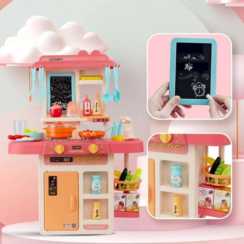 Shopsy himanshu tex 42-Piece Kids Kitchen Set with Smoke, Music & - Image 5