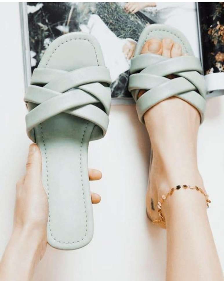 Stylish Flat Sandals Slippers For Party Wedding Office Wear