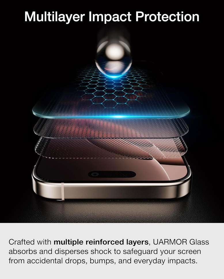 LUXURATE Edge To Edge Tempered Glass for Apple iPhone 17, iPhone 17, Borderless Screen Protector, with Easy Installation Kit - LUXURATE : Shopsy.in - Image 5