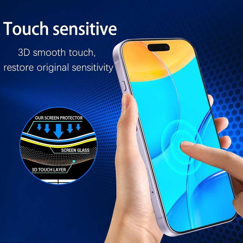 LUXURATE Edge To Edge Tempered Glass for Apple iPhone 17, iPhone 17, Borderless Screen Protector, with Easy Installation Kit - LUXURATE : Shopsy.in - Image 4
