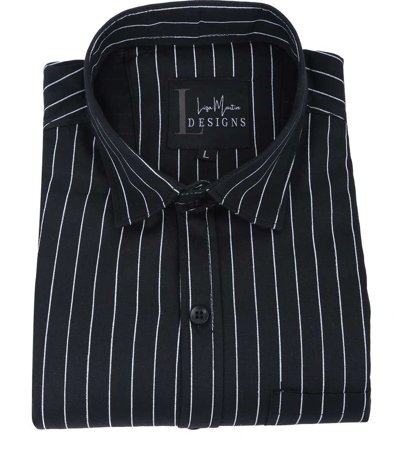 TIGERSNAKE Men Self Design Casual Black Shirt Price in India - Buy TIGERSNAKE Men Self Design Casual Black Shirt online at Shopsy.in - Image 5