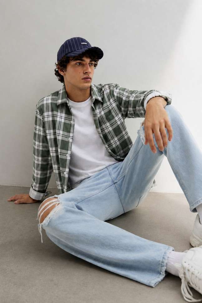 Shopsy METRONAUT Men Checkered Casual Green Shirt - Image 3