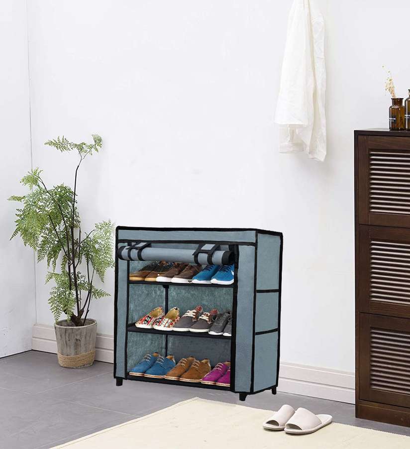 Raxon World Metal Collapsible Shoe Stand