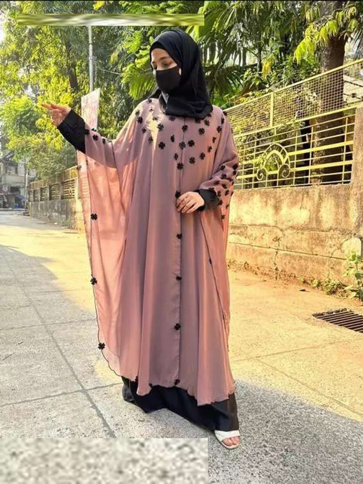 Niqab Burkha Ka Dupatta New Latest Design Nida Fabric Flower