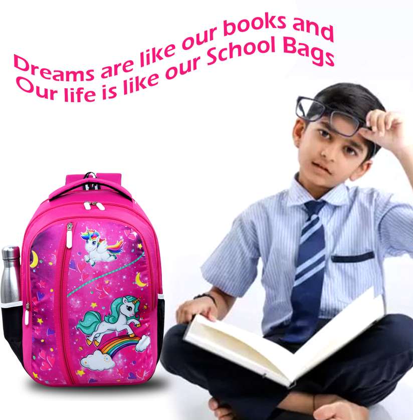 Kids Bag School Bag Kids Backpack Kids Travel Bag School Bag for Girls 2-7  Years Waterproof School Bag