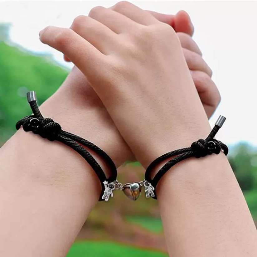 Heart Bracelet Magnetic Couple Bracelets Flipkart VIANSH Lovers