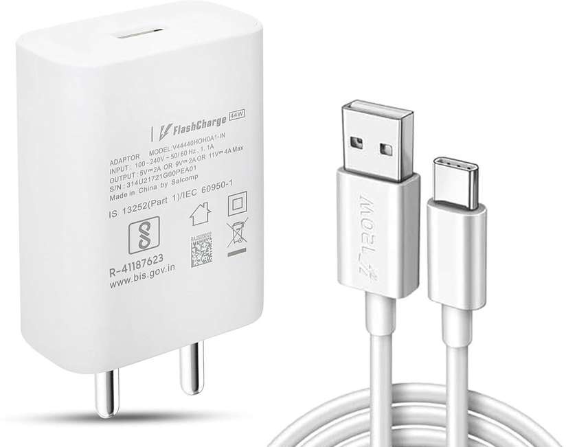 CLAT 44w flash charger vivo V20 SE, vivo V19, vivo V21 5G, V23e 5G, vivo T2 5G 6 A Mobile Charger with Detachable Cable Price in India - Buy CLAT 44w flash charger vivo V20 SE, vivo V19, vivo V21 5G, V23e 5G, vivo T2 5G 6 A Mobile Charger with Detachable Cable online at Shopsy.in - Image 3