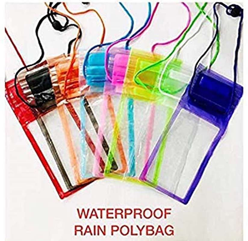 mobile rain cover, Mobile Rain Coat Plastic Pouch Price in India