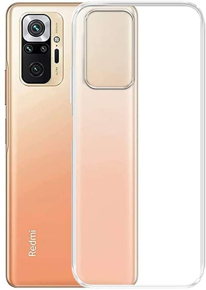 Redmi Note 10 Pro Transparent Flexible Silicon back cover Silicon Back Cover