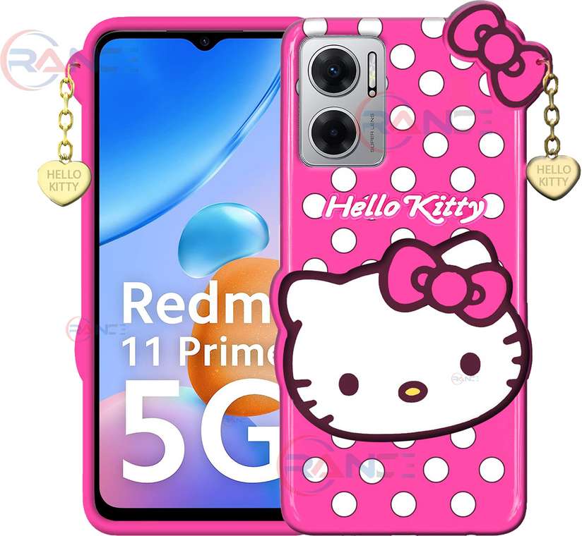 TERANCE Redmi 11 Prime 5G | Hello Kitty Case | 3D Cute Doll | Soft