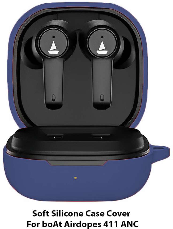 Silicone Boat Airdopes 411 Case Cover BoAt Airdopes 411 ANC [Dust