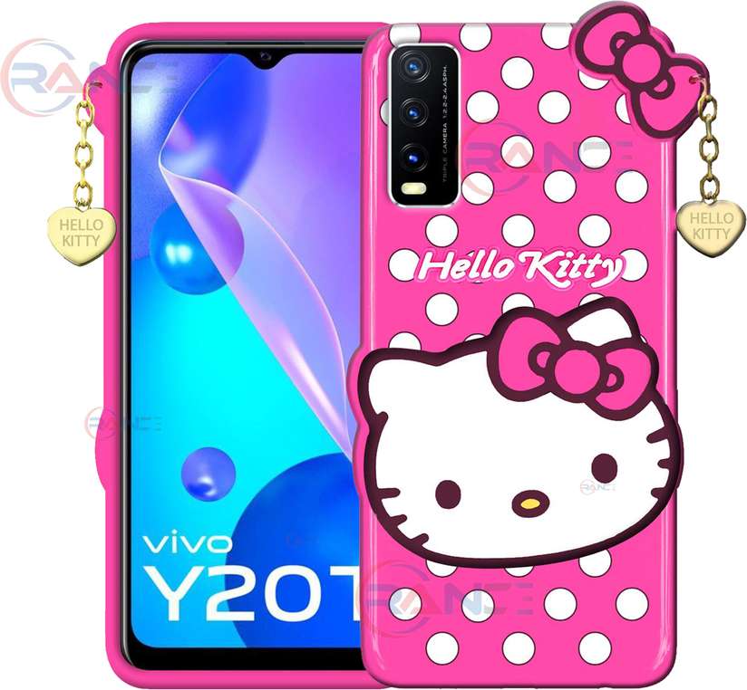 Vivo Y20T Hello Kitty Case 3D Cute Doll Soft Girl Back Cover