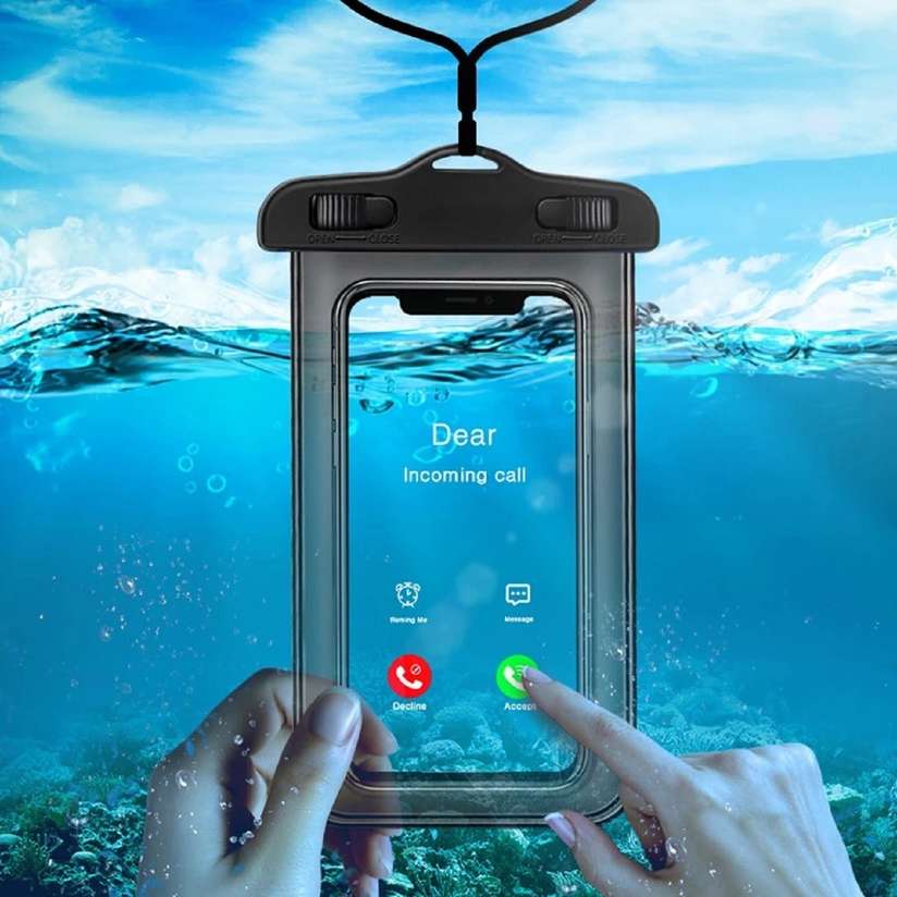 Phone Cover, Waterproof Mobile Pouch, PVC Transparent Mobile Cover