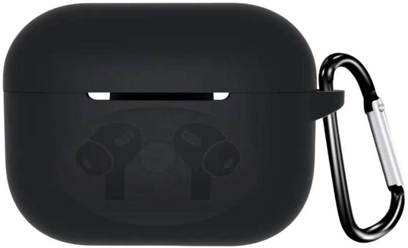 Apple Airpods Pro 2, 2nd Generation, Black Case Cover With Clip