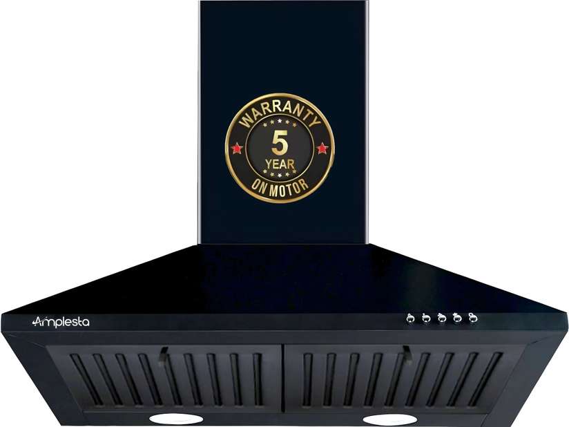 Amplesta EcoFlow 60cm Pyramid Kitchen chimney, 1150 CMH, Baffle Filter, 130W Copper Motor Wall Mounted Chimney Price in India - Buy Amplesta EcoFlow 60cm Pyramid Kitchen chimney, 1150 CMH, Baffle Filter, 130W Copper Motor Wall Mounted Chimney online at Shopsy.in - Image 2