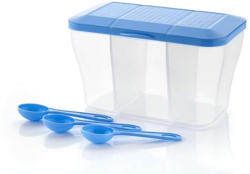 Pack of Plastic Pickle Jar 1100 ml TASTIC Blue Price in India