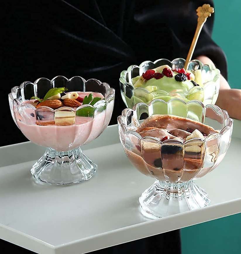Pack of Plastic Plastic Classic Ice Cream Bowl, Salad Bowls
