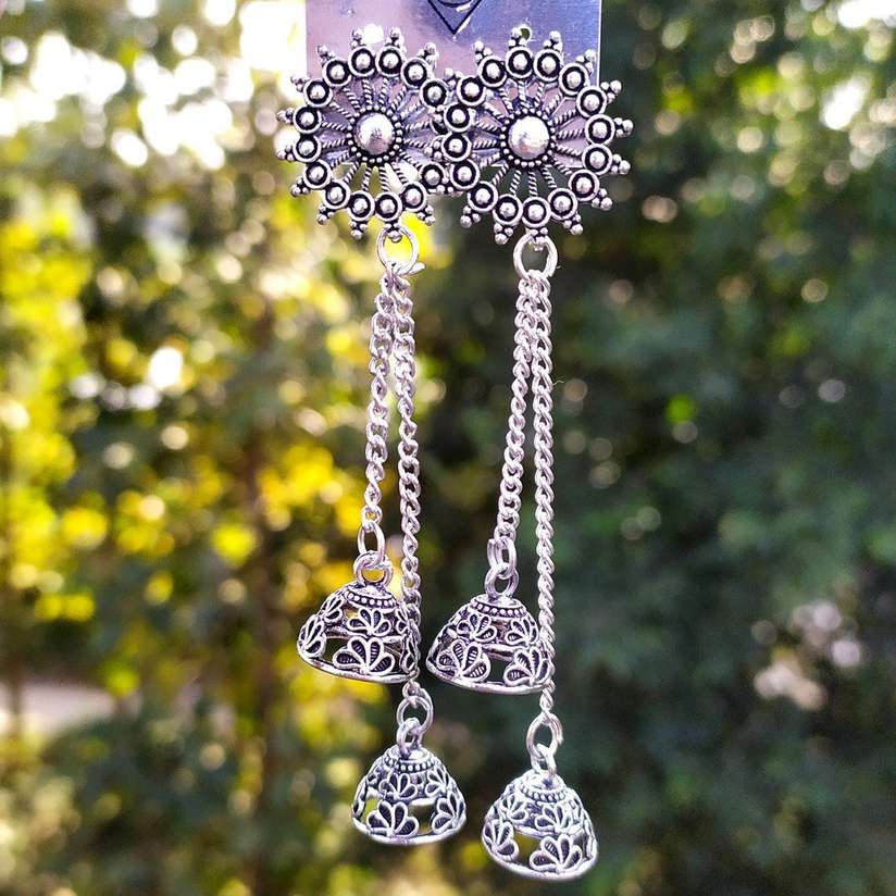 Silver Earrings - Gold and silver Manufacturer in puducherry