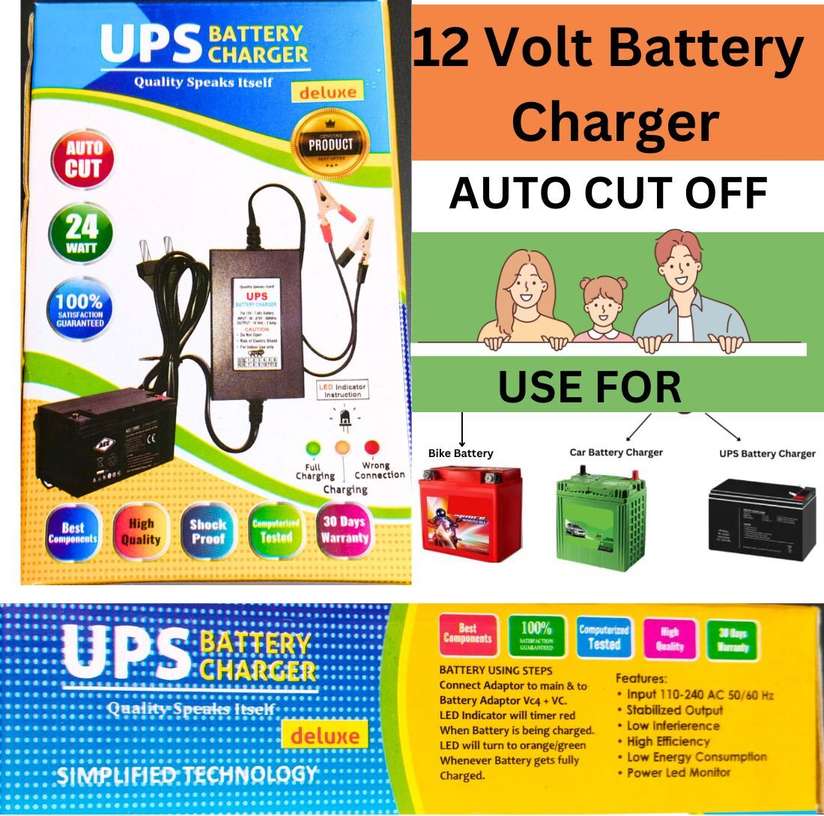Premium 12 Volt Amp Battery Charger Automatic Charging Electronic  Components Electronic Hobby Kit