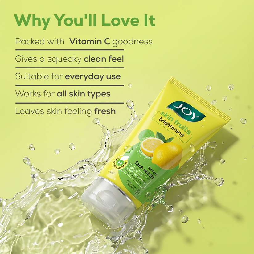 Joy Joy Skin Fruits Brightening Lemon (50ml) Men & Women All Skin Types Face Wash Price in India - Buy Joy Joy Skin Fruits Brightening Lemon (50ml) Men & Women All Skin Types Face Wash online at Shopsy.in - Image 6