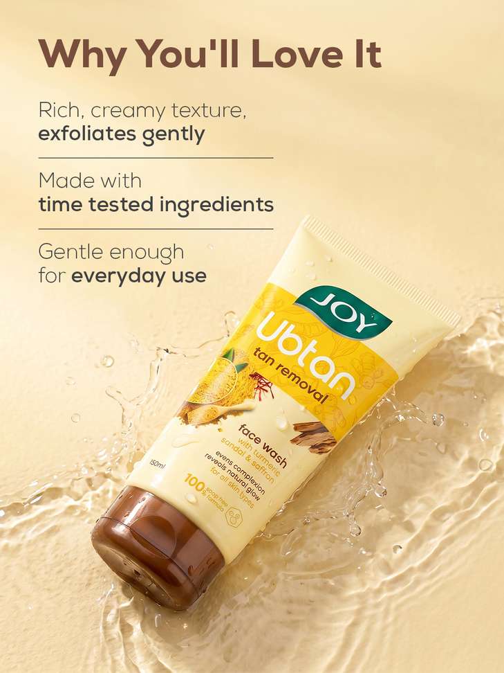 Joy Ubtan Tan Removal , For Natural Glowing Skin Face Wash - Price in India, Buy Joy Ubtan Tan Removal , For Natural Glowing Skin Face Wash Online In India, Reviews, Ratings & Features | Shopsy.in - Image 6
