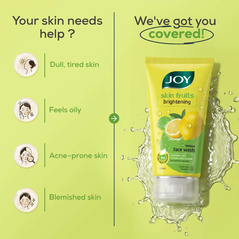 Joy Joy Skin Fruits Brightening Lemon (50ml) Men & Women All Skin Types Face Wash Price in India - Buy Joy Joy Skin Fruits Brightening Lemon (50ml) Men & Women All Skin Types Face Wash online at Shopsy.in - Image 7