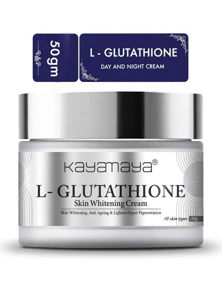 can glutathione cure eczema Kayamaya L- Glutathione Cream for Skin Whitening, Anti Ageing and Glass Skin,  Enrich with Vitamin C, 50 Gm Price in India
