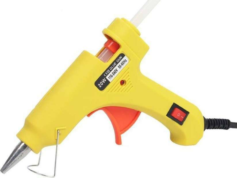 Shopsy Bandook 20W Hot Melt Glue Gun Yellow with 2 Glue Sticks - Image 5