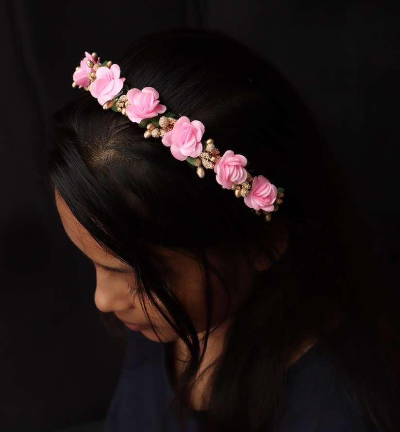 Flower Crown Headband for Girls Women Hair Accessories Hair Band