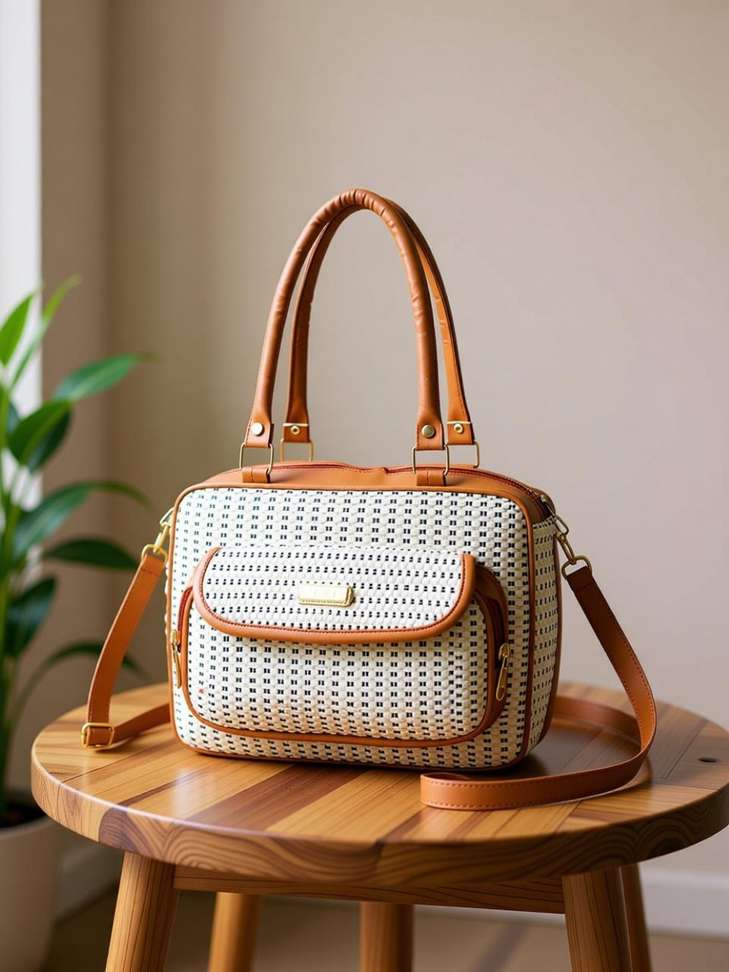 DRK COLLECTION Women White Satchel Price in India - Buy DRK COLLECTION Women White Satchel online at Shopsy.in - Image 2