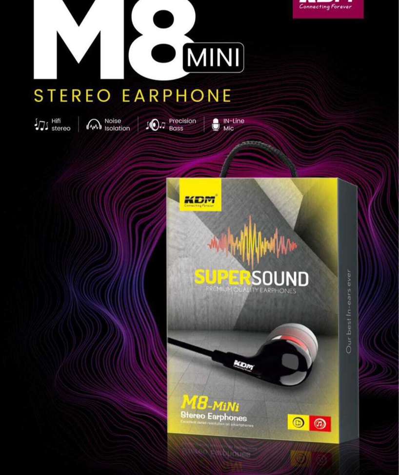 KDM m8 mini Stereo earphone with mic Wired Headset Price in India