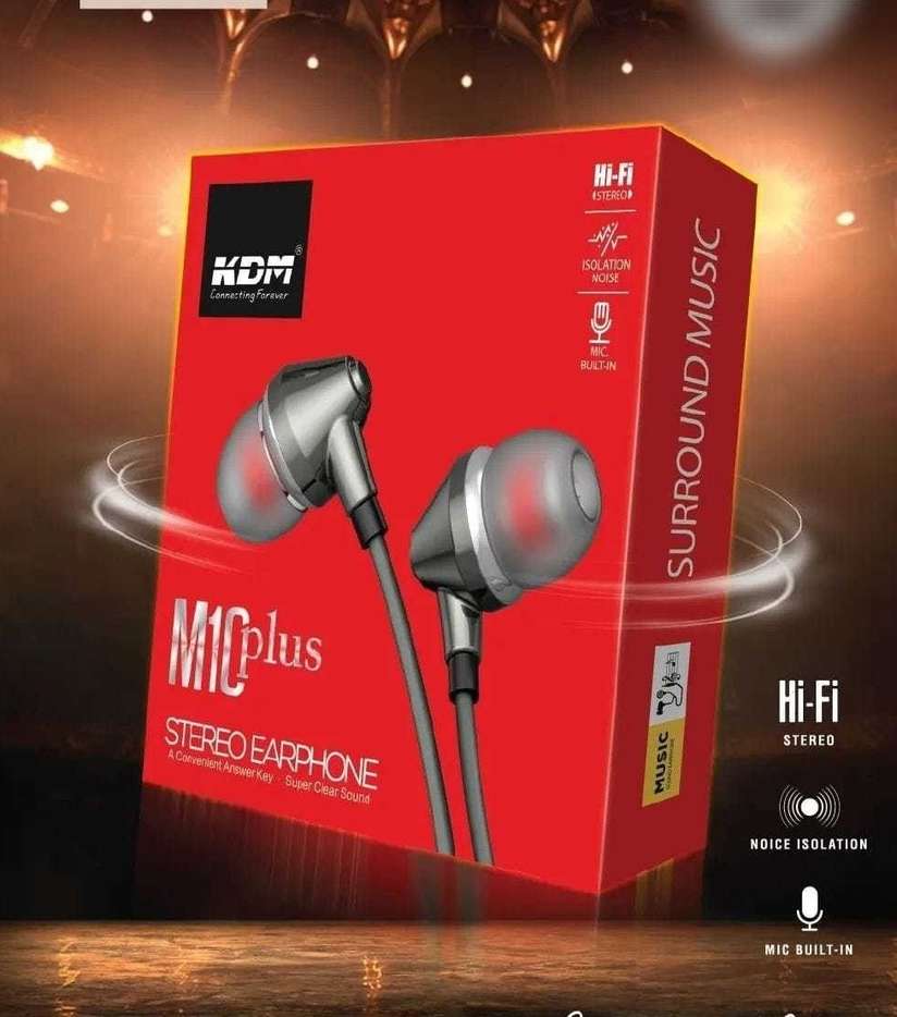 KDM M10 plus universal stereo earphone super clear sound with mic