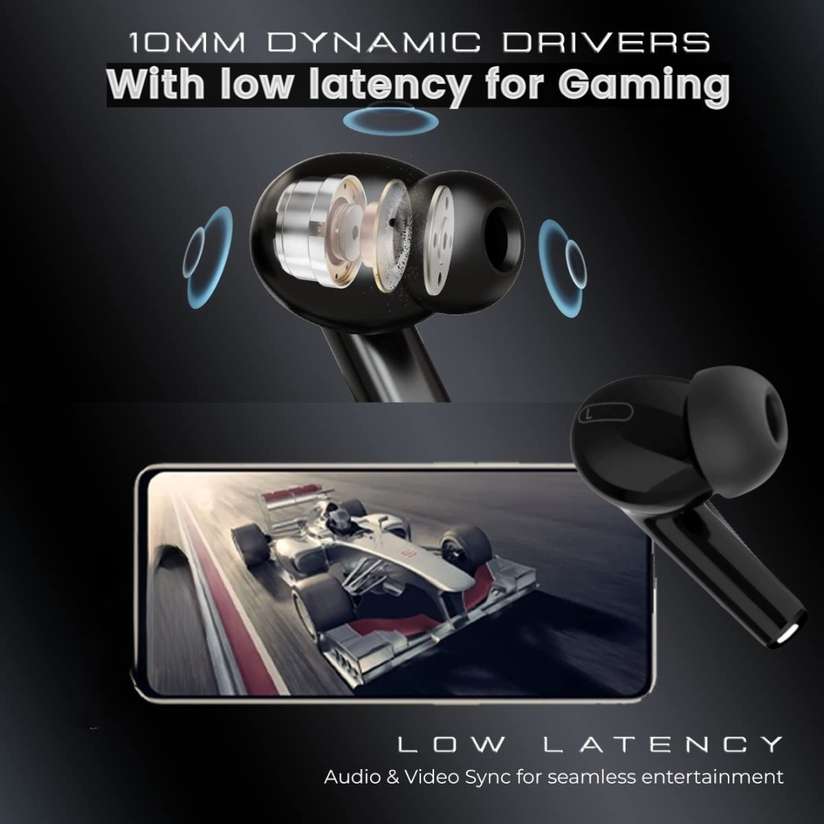 Zenpods Pro TWS Airbuds|30H Playtime|ENC Headphone|Touch Earbuds