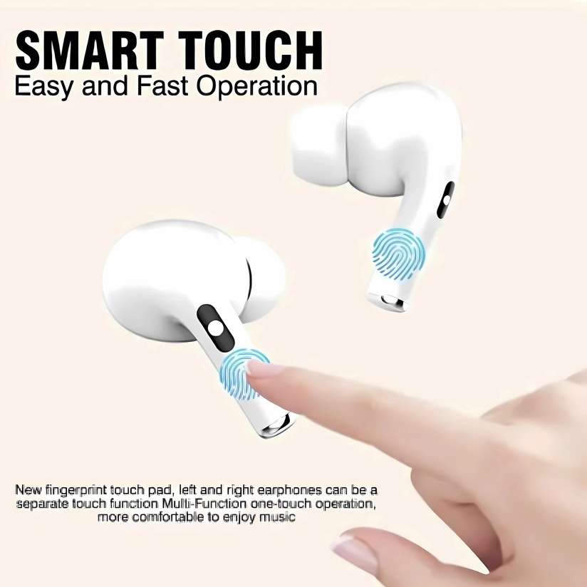 Shopsy Vdtech White Airphones TWS Earbuds with Touch Controls - Image 3
