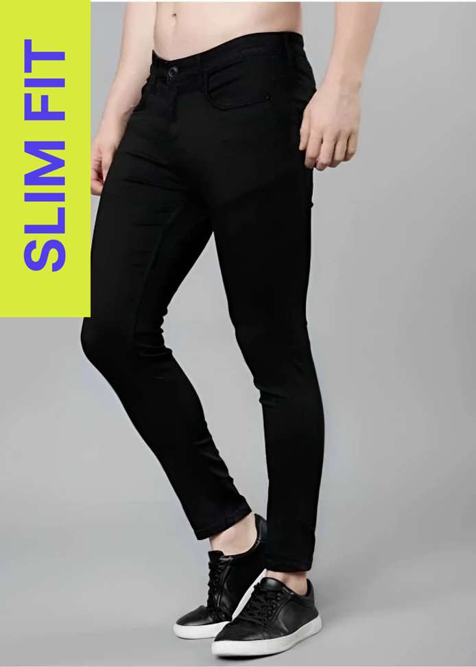 CAMFITS Slim Men Black Jeans Price in India - Buy CAMFITS Slim Men Black Jeans online at Shopsy.in - Image 2