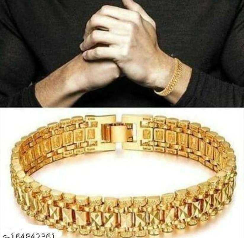 LEGACYMEN Metal Gold-plated Gold Jewellery Set Price in India - Buy LEGACYMEN Metal Gold-plated Gold Jewellery Set Online at Best Prices in India | Shopsy.in - Image 4