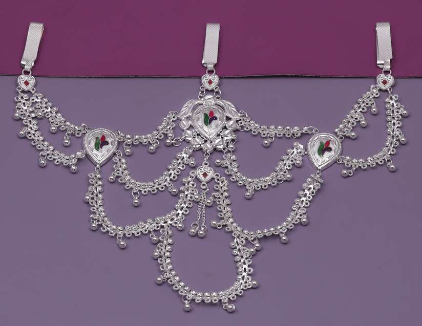 New_AK-8_Pan Brass Silver Kamarband Price in India Buy New_AK - Main Image