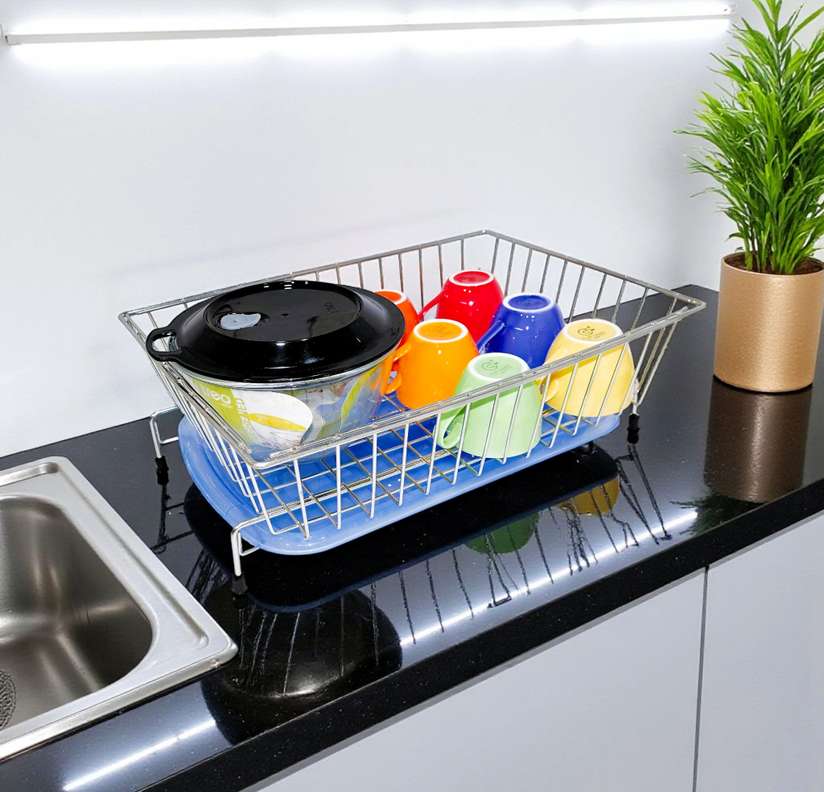 The Sink Dish Drying Dish Rack Walmart Stainless Steel Utensil