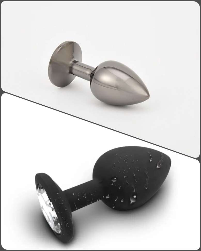 PURVISH Non Vibrating Silicone Plug Massager Medium Size & Silver Plug  Massager Small Size for Relaxation and two Set of size for Compatibility (1  SILICONE+1 SILVER) Massager Price in India - Buy