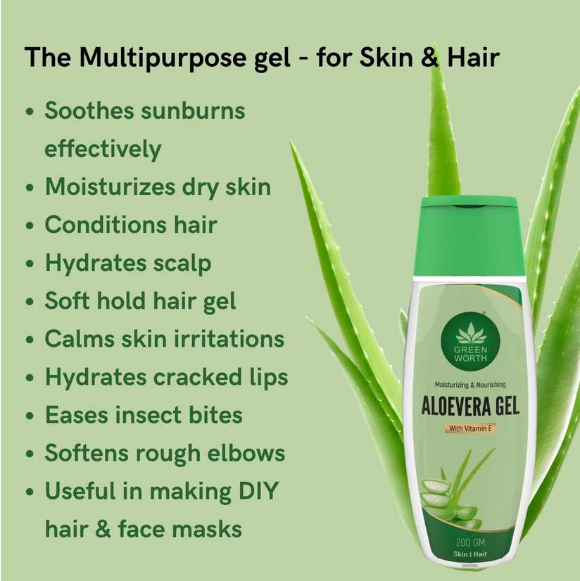 Greenworth Pure and Natural Aloevera Gel Price in India - Buy Greenworth  Pure and Natural Aloevera Gel online at Shopsy.in